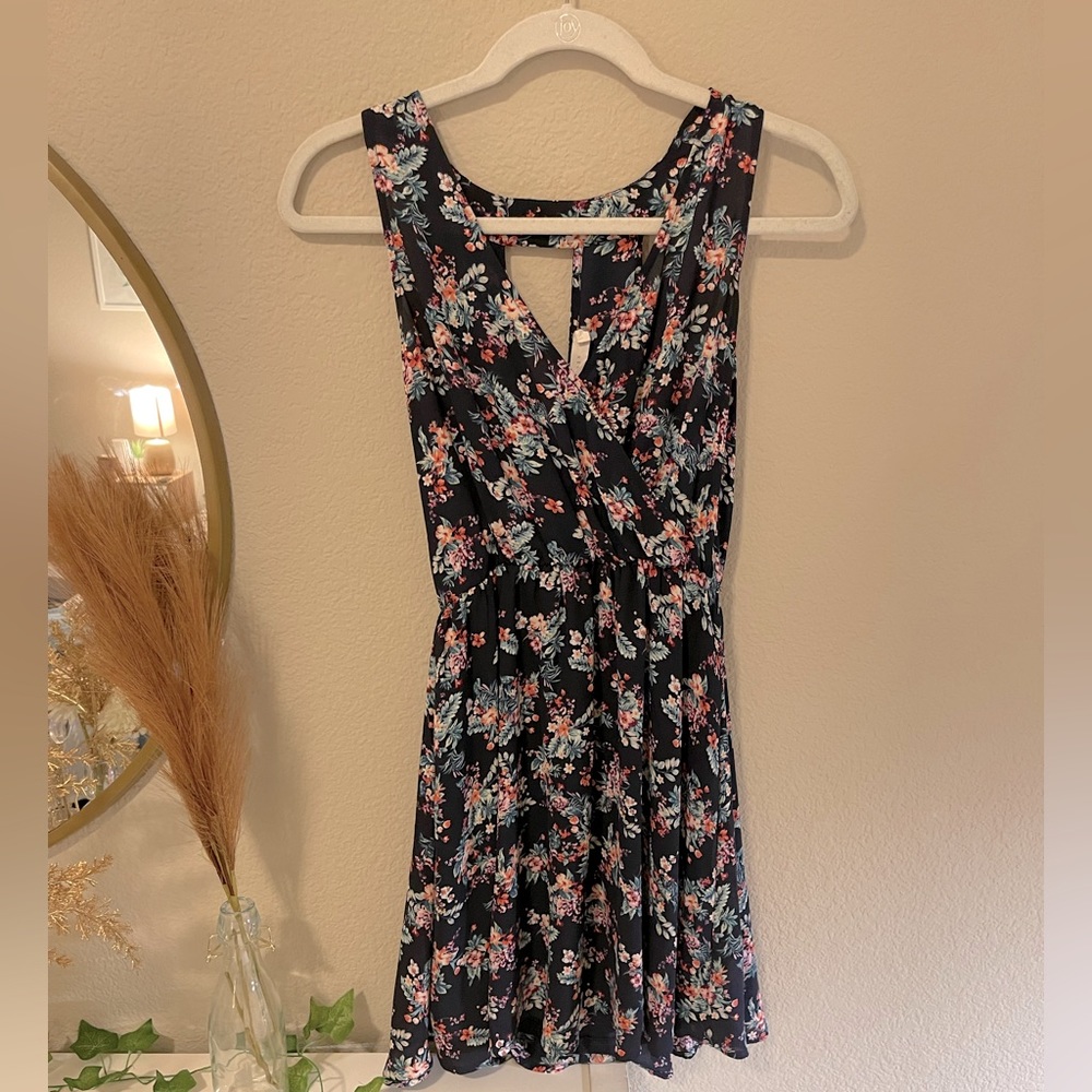 Floral fit and flare dress